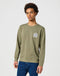 Wrangler Men's Graphic Sweatshirt In Dusty Olive