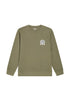 Wrangler Men's Graphic Sweatshirt In Dusty Olive
