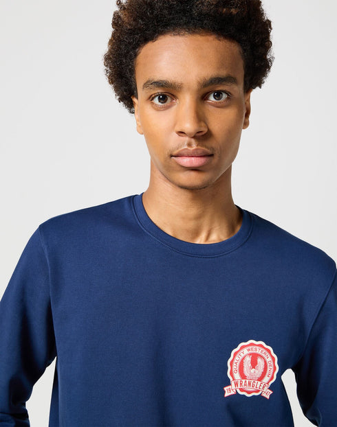 Wrangler Men's Graphic Sweatshirt In Navy