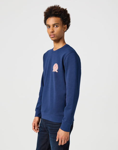 Wrangler Men's Graphic Sweatshirt In Navy