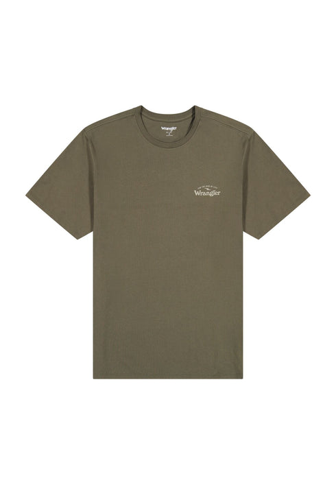 Wrangler Men's Graphic T-Shirt In Dusty Olive