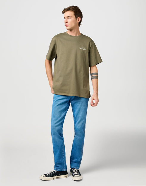 Wrangler Men's Graphic T-Shirt In Dusty Olive
