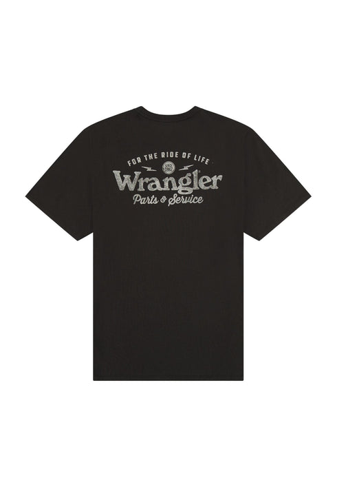 Wrangler Men's Graphic T-Shirt In Faded Black
