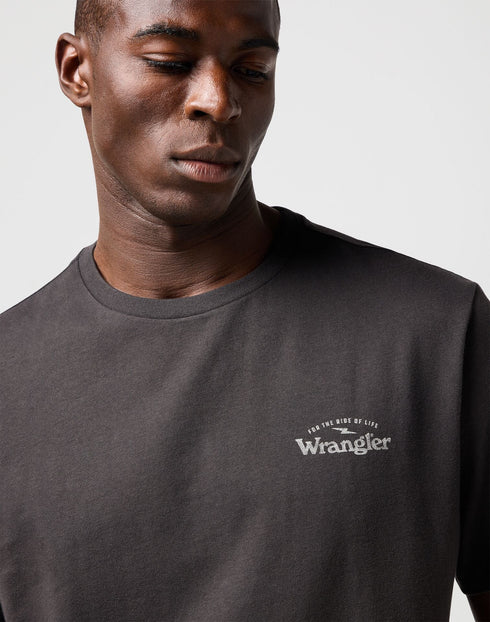 Wrangler Men's Graphic T-Shirt In Faded Black