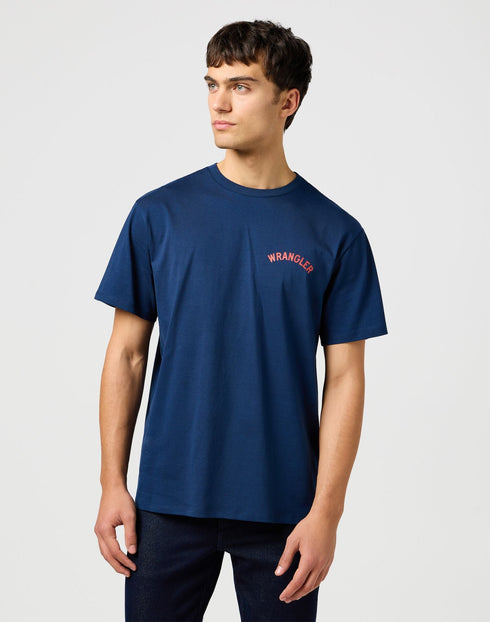 Wrangler Men's Graphic Tiger T-Shirt In Navy