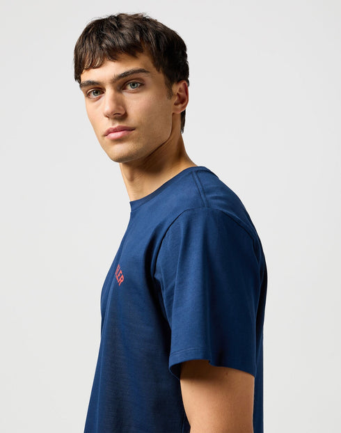 Wrangler Men's Graphic Tiger T-Shirt In Navy - Rodeo In