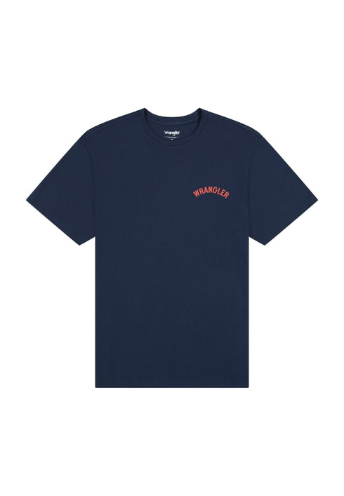 Wrangler Men's Graphic Tiger T-Shirt In Navy - Rodeo In