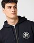 Wrangler Men's Graphic Zip Hoodie In Black
