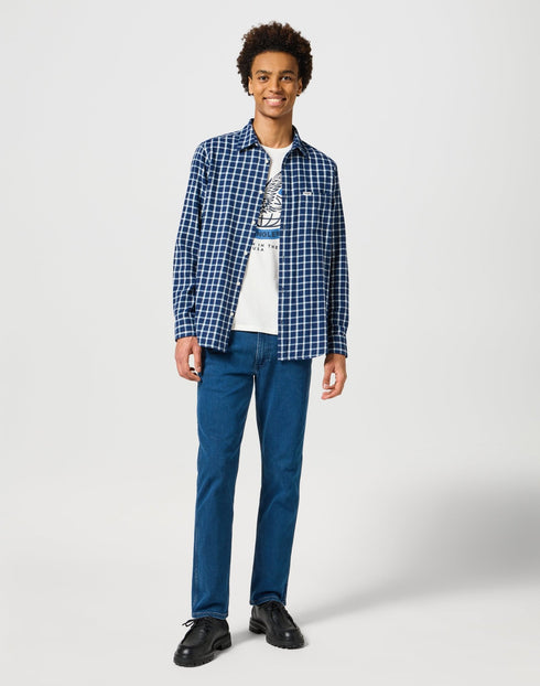 Wrangler Men's Greensboro Jeans In Blue Grey