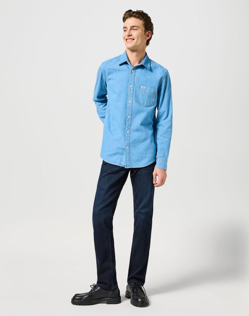 Wrangler Men's Greensboro Jeans In Deep Blue Black