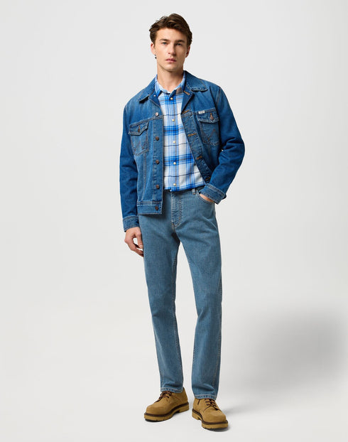 Wrangler Men's Greensboro Jeans In Steel Slate - Rodeo In