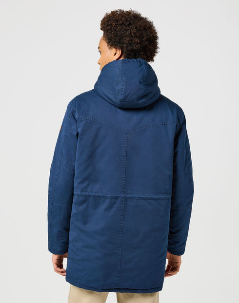 Wrangler Men's Heavy Puffer Jacket In Navy