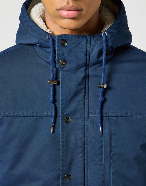 Wrangler Men's Heavy Puffer Jacket In Navy
