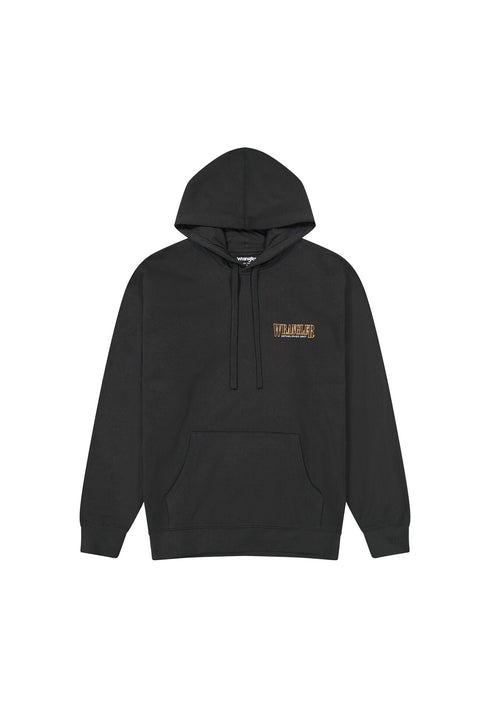 Wrangler Men's Hoodie In Faded Black