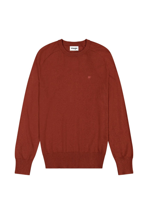 Wrangler Men's Knit Sweater In Fired Brick