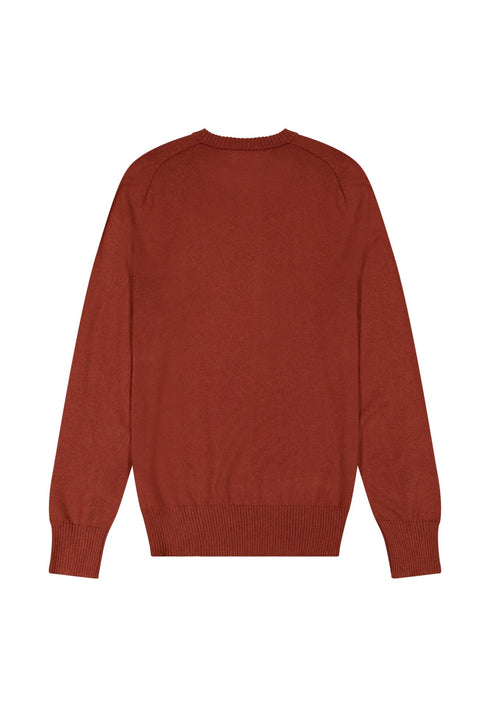 Wrangler Men's Knit Sweater In Fired Brick