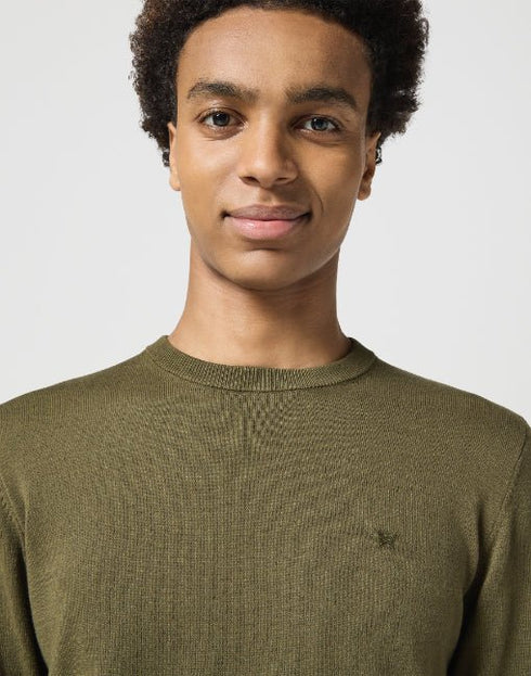 Wrangler Men's Knit Sweater In Ivy Green
