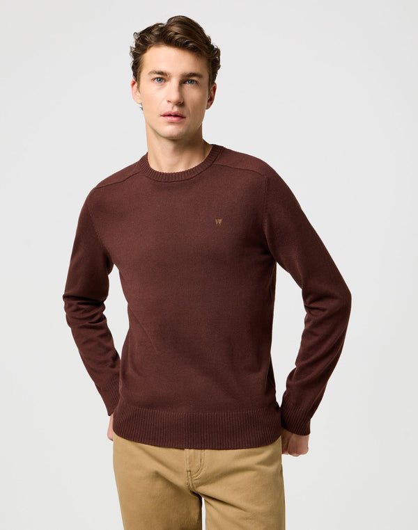 Wrangler Men's Knit Sweater In Mahogany - Rodeo In