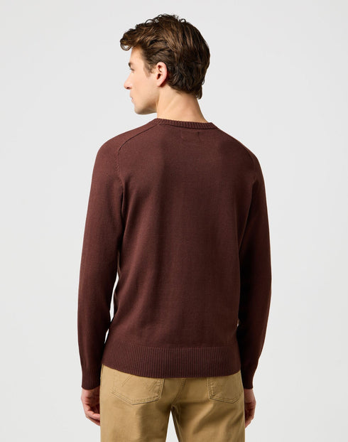 Wrangler Men's Knit Sweater In Mahogany - Rodeo In