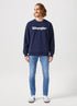 Wrangler Men's Logo Crew Sweatshirt In Navy