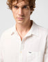 Wrangler Men's Long Sleeve 1 Pocket Shirt In Worn White