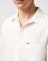 Wrangler Men's Long Sleeve 1 Pocket Shirt In Worn White