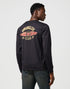 Wrangler Men's Long Sleeve Americana T-Shirt In Black - Rodeo In