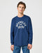 Wrangler Men's Long Sleeve Graphic T-Shirt In Navy
