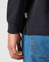 Wrangler Men's Long Sleeve Polo In Black