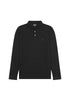 Wrangler Men's Long Sleeve Polo In Black