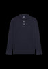 Wrangler Men's Long Sleeve Refined Polo in Navy