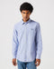 Wrangler Men's Long Sleeve Shirt In Oxford Blue - Rodeo In