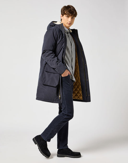 Wrangler Men's Mid Long Jacket In Black