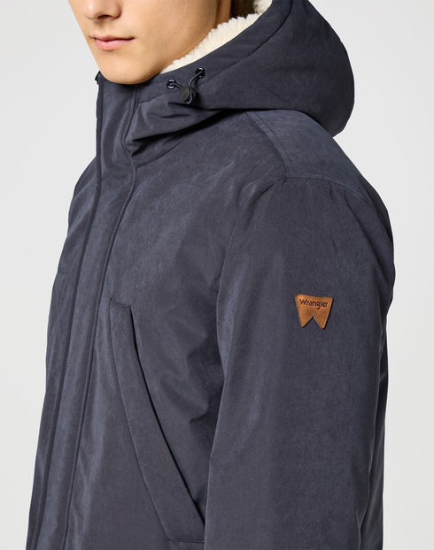 Wrangler Men's Mid Long Jacket In Black