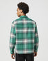 Wrangler Men's Non Frayed Plaid Shirt in Green