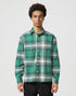 Wrangler Men's Non Frayed Plaid Shirt in Green