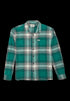 Wrangler Men's Non Frayed Plaid Shirt in Green