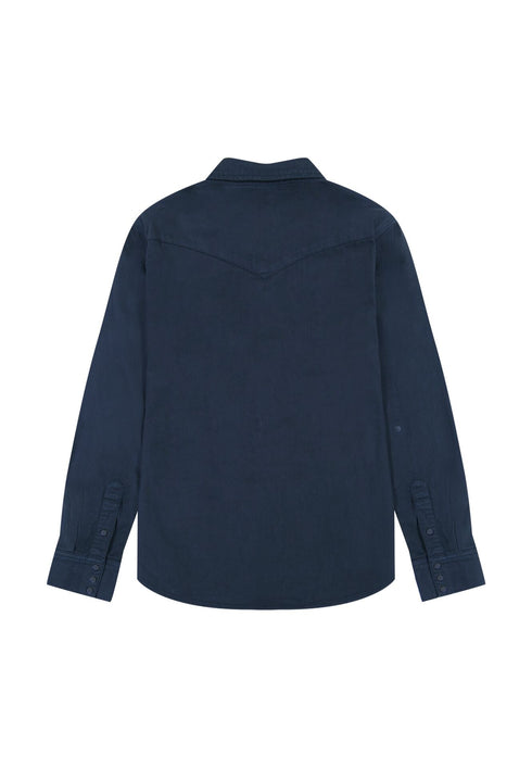 Wrangler Men's Oxford Shirt In Dark Navy