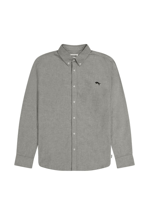 Wrangler Men's Oxford Shirt In Grey