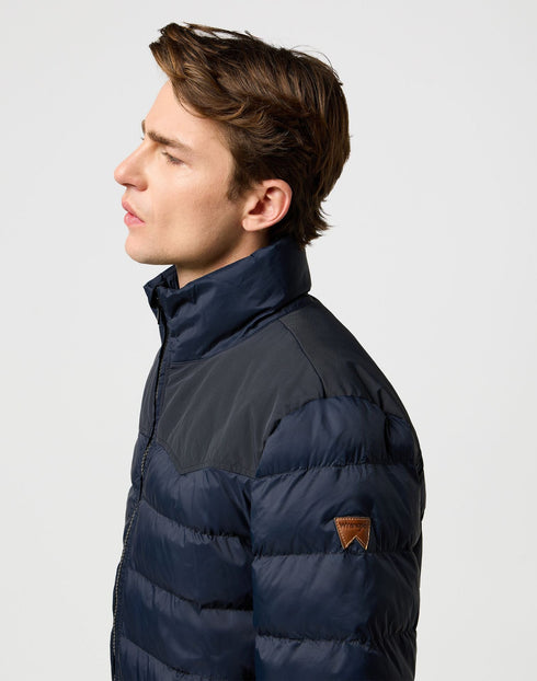 Wrangler Men's Packable Puffer Jacket In Black - Rodeo In