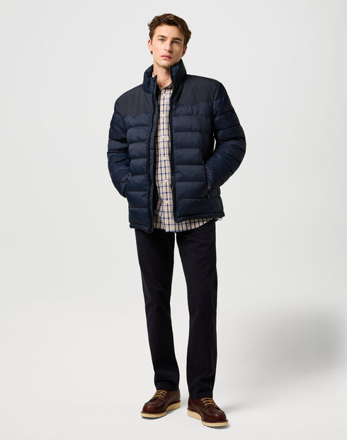 Wrangler Men's Packable Puffer Jacket In Black - Rodeo In