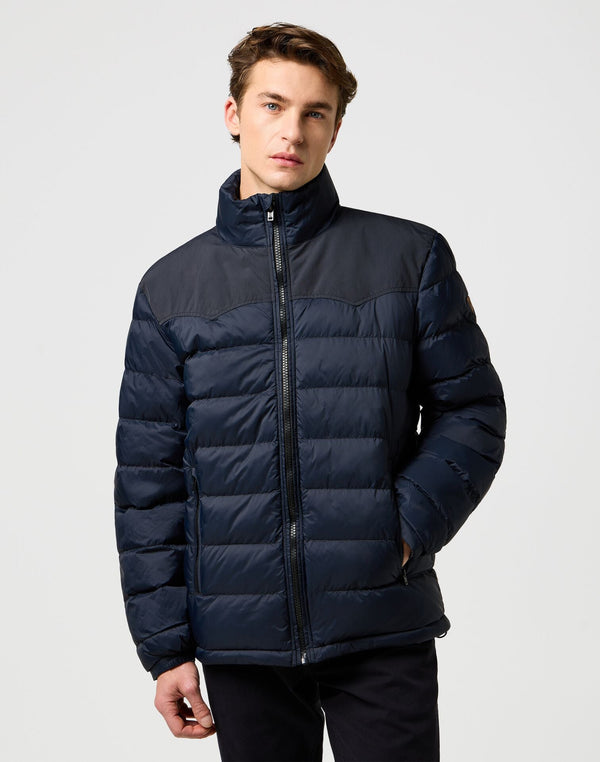 Wrangler Men's Packable Puffer Jacket In Black - Rodeo In