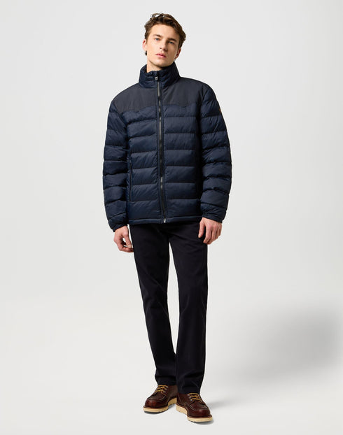 Wrangler Men's Packable Puffer Jacket In Black - Rodeo In