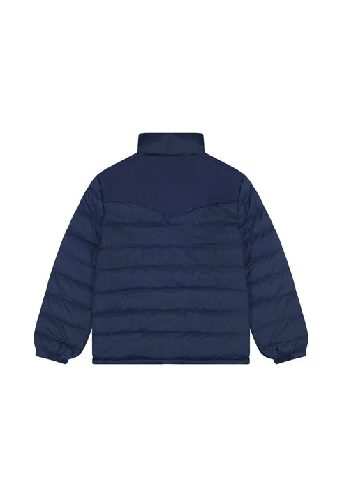 Wrangler Men's Packable Puffer Jacket In Navy - Rodeo In