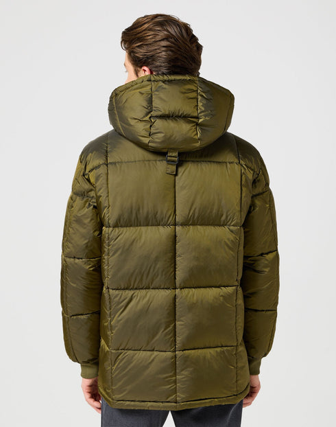 Wrangler Men's Parka Jacket In Ivy Green - Rodeo In