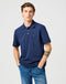 Wrangler Men's Polo T-Shirt In Black Iris - Rodeo In