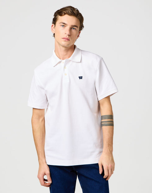 Wrangler Men's Polo T-Shirt In Bright White
