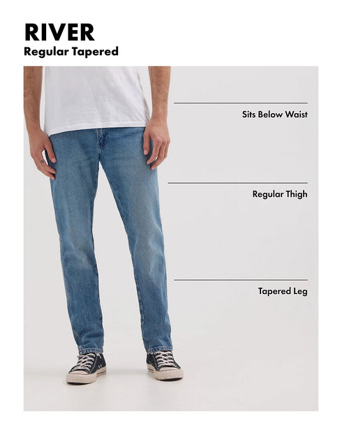 Wrangler Men's River Jeans In Bedazzled Blue