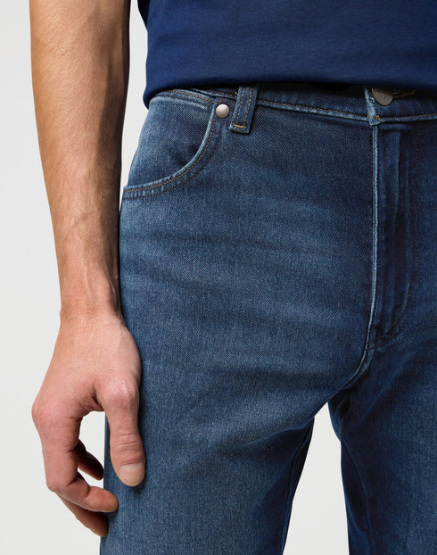 Wrangler Men's River Jeans In Fog - Rodeo In
