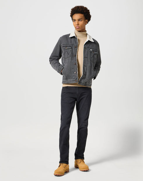 Wrangler Men's Sherpa Jacket In Jet Black